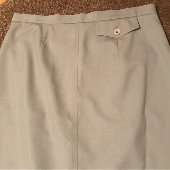 Talbots Gray Stretch Pencil Skirt Size 6 - Picture 2 of 7